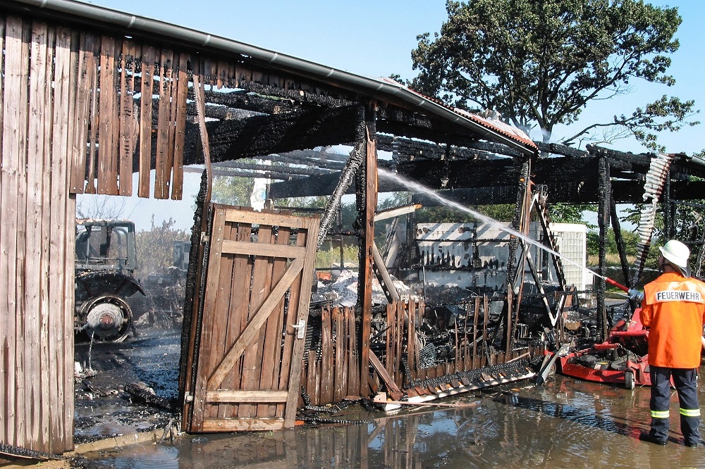 Afgebrande stal krijgt geen herbouw